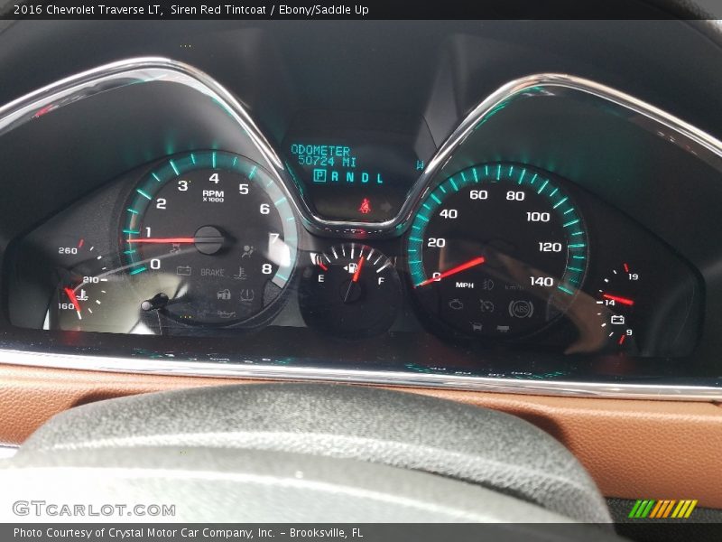 Siren Red Tintcoat / Ebony/Saddle Up 2016 Chevrolet Traverse LT