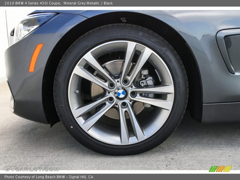 Mineral Grey Metallic / Black 2019 BMW 4 Series 430i Coupe