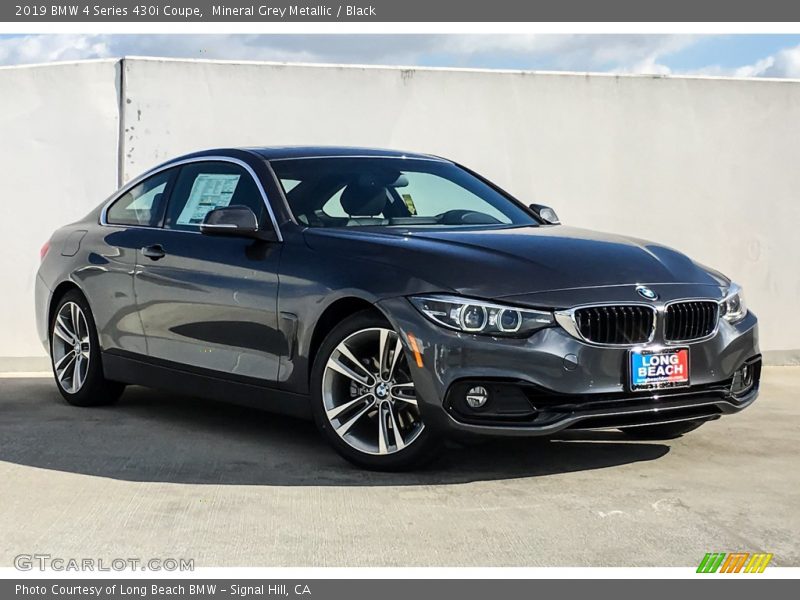 Mineral Grey Metallic / Black 2019 BMW 4 Series 430i Coupe