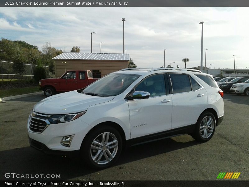 Summit White / Medium Ash Gray 2019 Chevrolet Equinox Premier