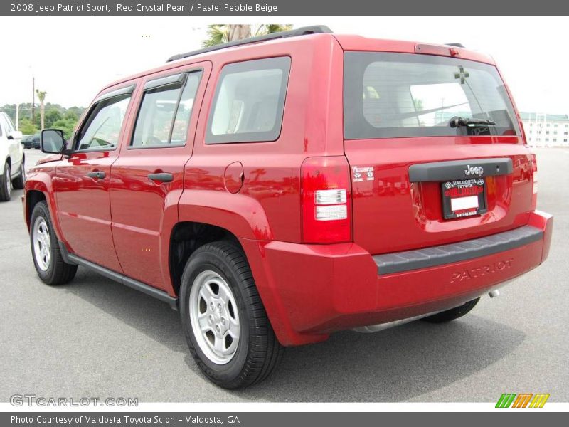 Red Crystal Pearl / Pastel Pebble Beige 2008 Jeep Patriot Sport