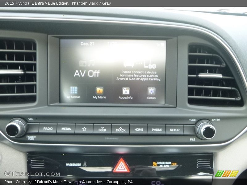 Phantom Black / Gray 2019 Hyundai Elantra Value Edition