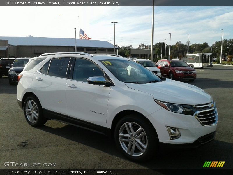 Summit White / Medium Ash Gray 2019 Chevrolet Equinox Premier