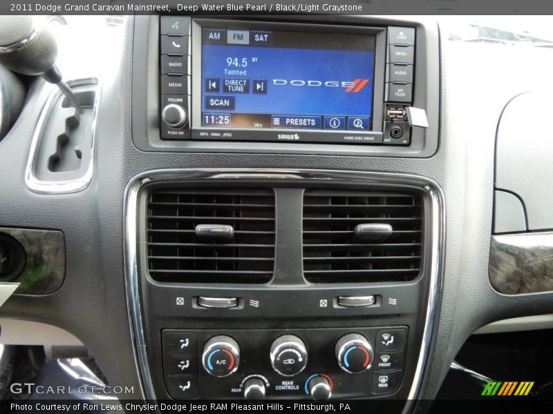 Deep Water Blue Pearl / Black/Light Graystone 2011 Dodge Grand Caravan Mainstreet