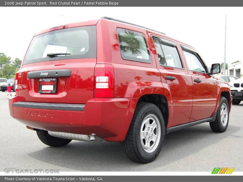 Red Crystal Pearl / Pastel Pebble Beige 2008 Jeep Patriot Sport