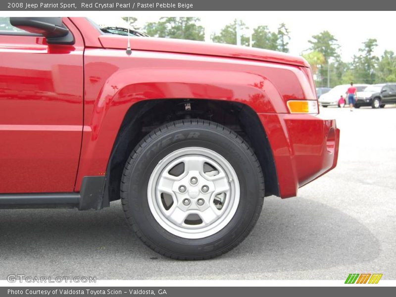 Red Crystal Pearl / Pastel Pebble Beige 2008 Jeep Patriot Sport