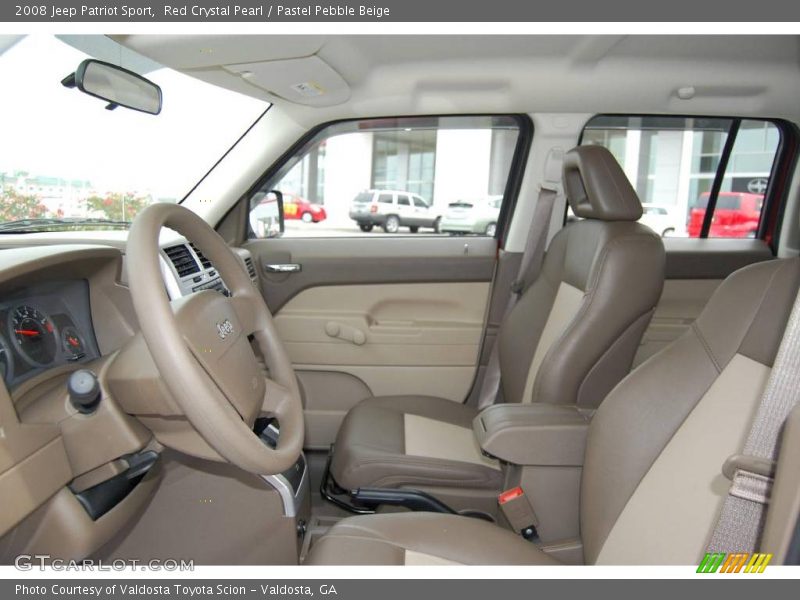 Red Crystal Pearl / Pastel Pebble Beige 2008 Jeep Patriot Sport