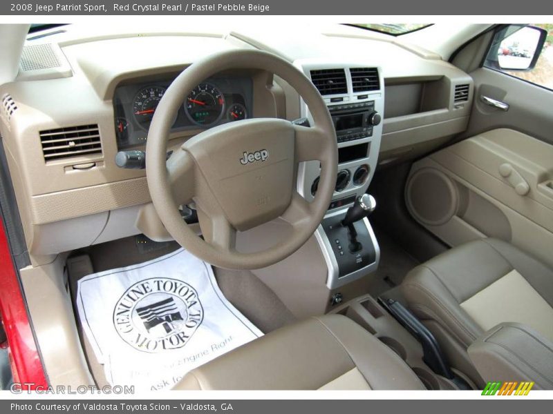 Red Crystal Pearl / Pastel Pebble Beige 2008 Jeep Patriot Sport