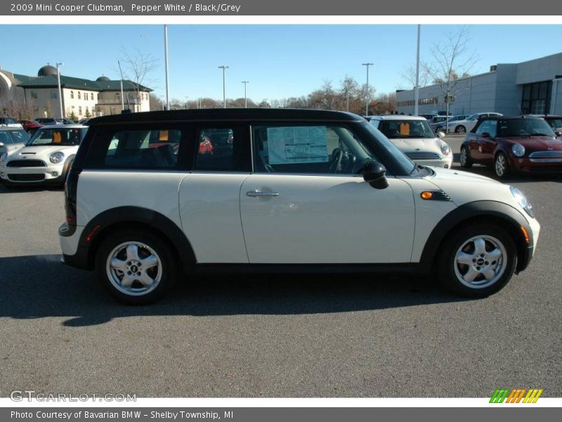 Pepper White / Black/Grey 2009 Mini Cooper Clubman