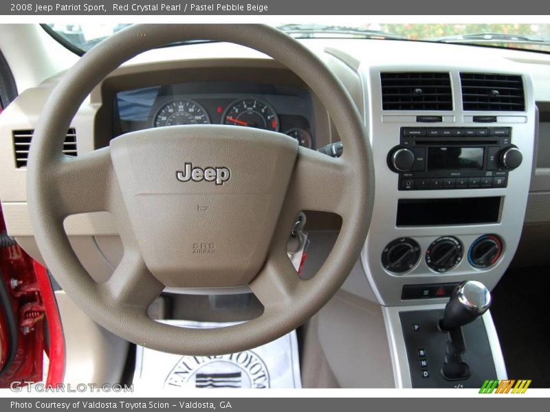Red Crystal Pearl / Pastel Pebble Beige 2008 Jeep Patriot Sport