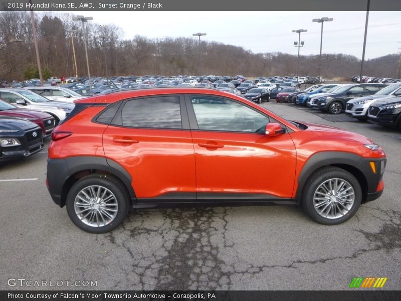  2019 Kona SEL AWD Sunset Orange