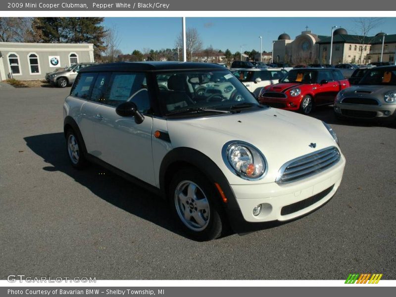Pepper White / Black/Grey 2009 Mini Cooper Clubman