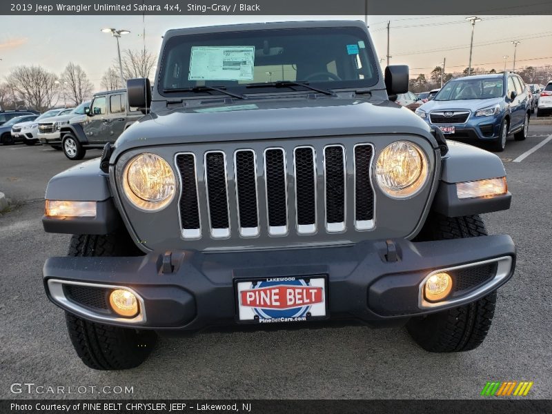Sting-Gray / Black 2019 Jeep Wrangler Unlimited Sahara 4x4