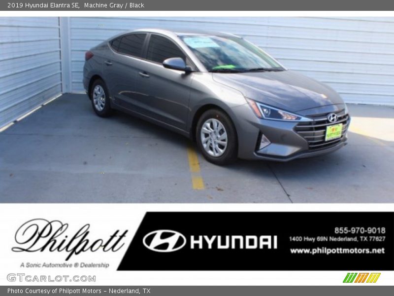 Machine Gray / Black 2019 Hyundai Elantra SE