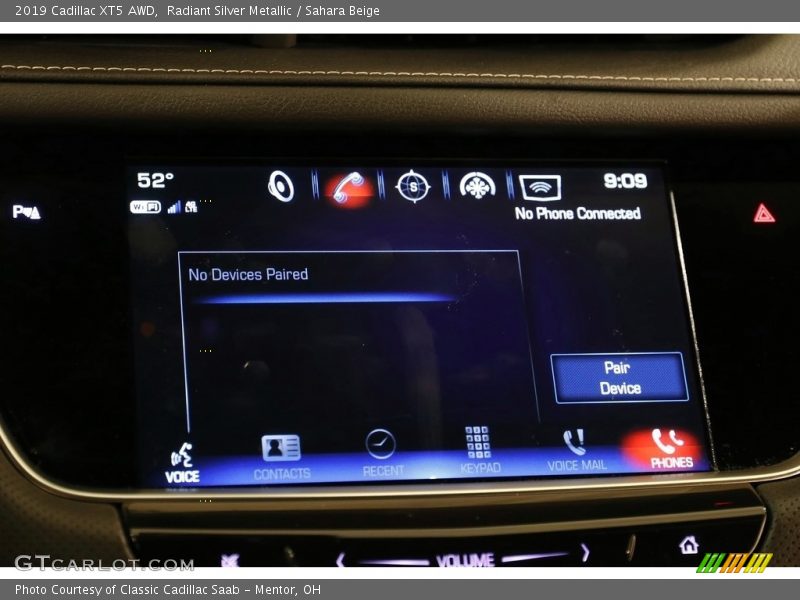 Radiant Silver Metallic / Sahara Beige 2019 Cadillac XT5 AWD