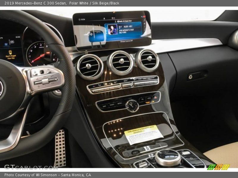 Polar White / Silk Beige/Black 2019 Mercedes-Benz C 300 Sedan