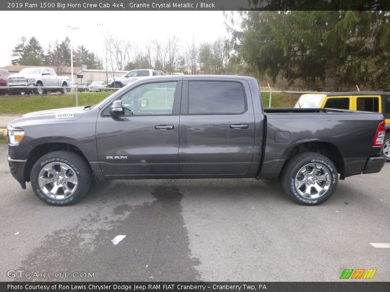 Granite Crystal Metallic / Black 2019 Ram 1500 Big Horn Crew Cab 4x4