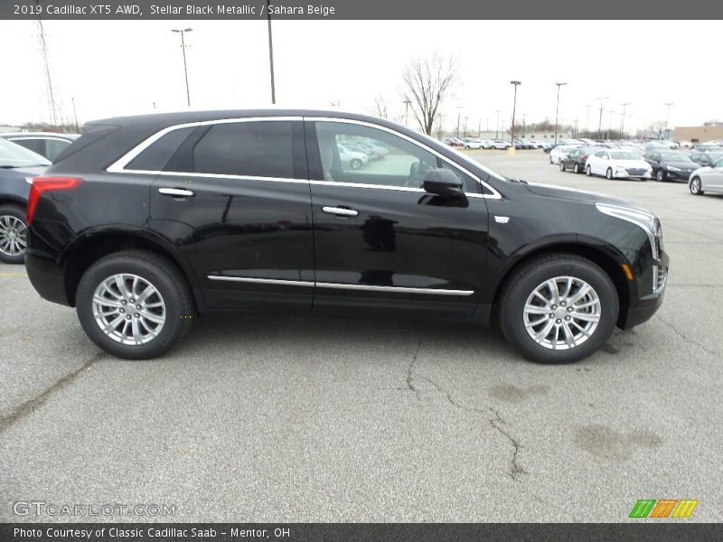 Stellar Black Metallic / Sahara Beige 2019 Cadillac XT5 AWD