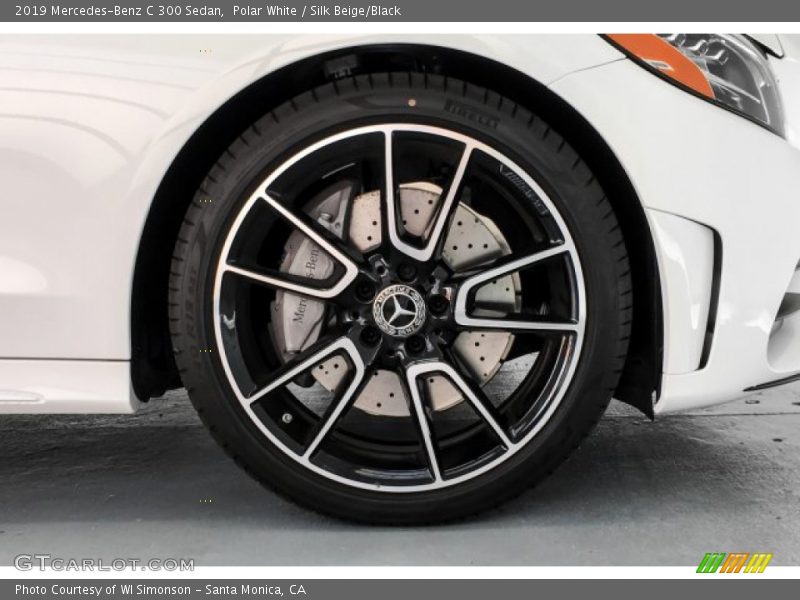 Polar White / Silk Beige/Black 2019 Mercedes-Benz C 300 Sedan