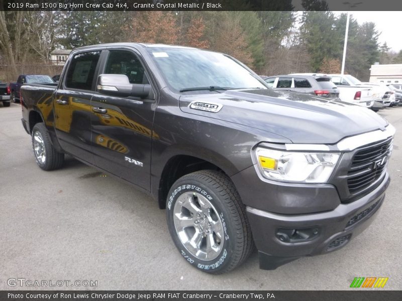 Granite Crystal Metallic / Black 2019 Ram 1500 Big Horn Crew Cab 4x4