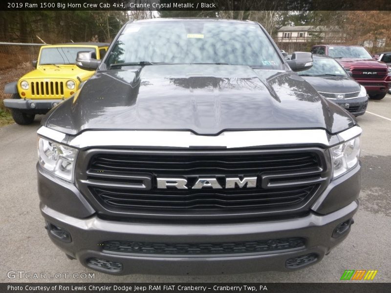 Granite Crystal Metallic / Black 2019 Ram 1500 Big Horn Crew Cab 4x4