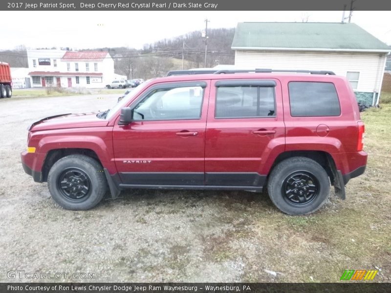 Deep Cherry Red Crystal Pearl / Dark Slate Gray 2017 Jeep Patriot Sport