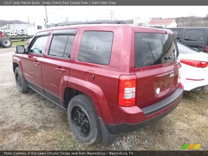 Deep Cherry Red Crystal Pearl / Dark Slate Gray 2017 Jeep Patriot Sport