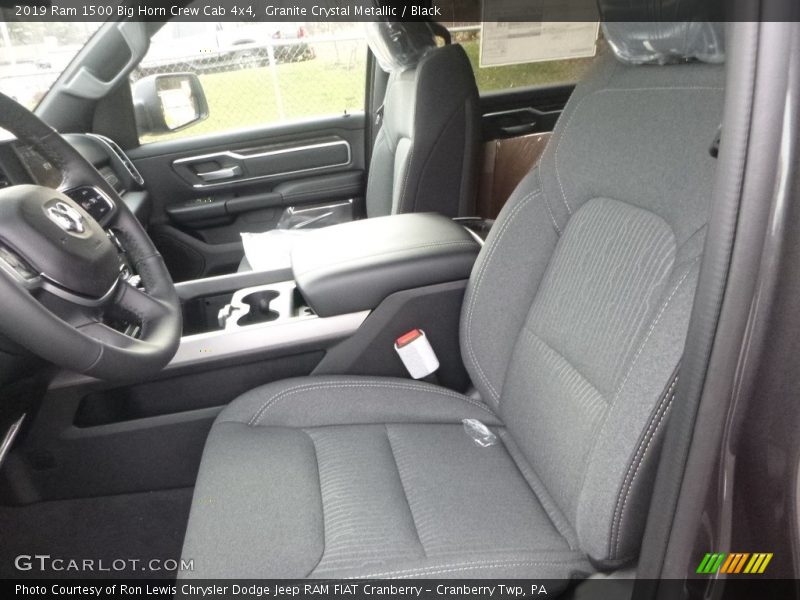 Granite Crystal Metallic / Black 2019 Ram 1500 Big Horn Crew Cab 4x4