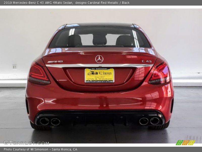 designo Cardinal Red Metallic / Black 2019 Mercedes-Benz C 43 AMG 4Matic Sedan