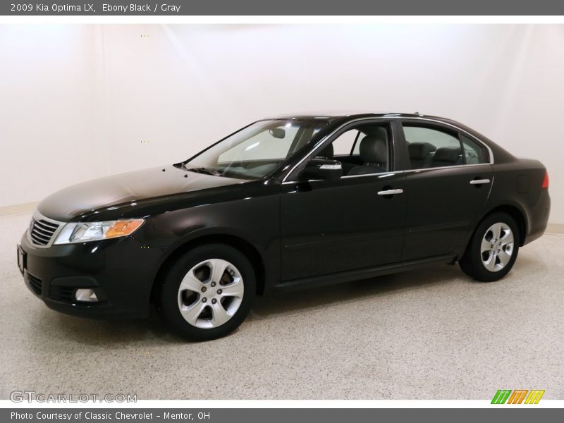 Ebony Black / Gray 2009 Kia Optima LX