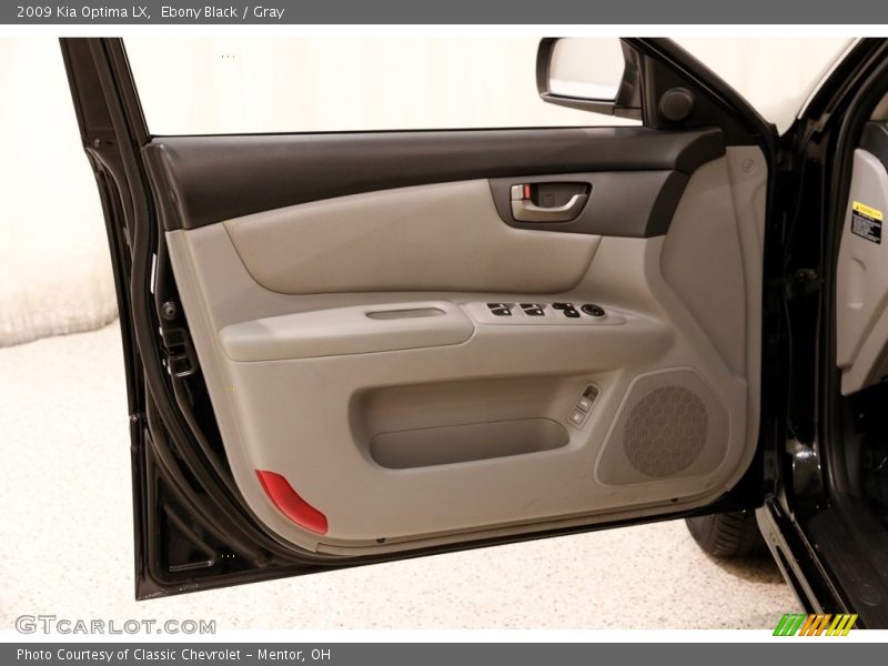 Ebony Black / Gray 2009 Kia Optima LX