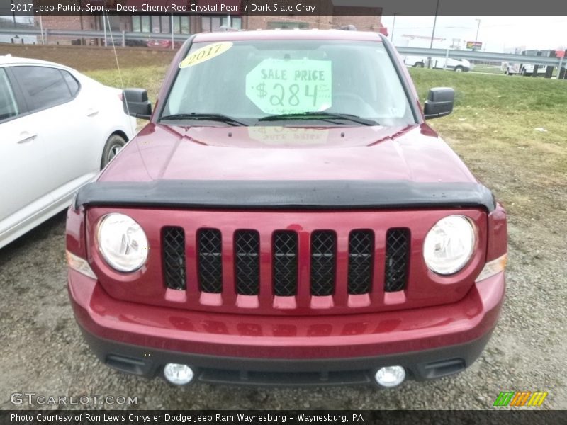 Deep Cherry Red Crystal Pearl / Dark Slate Gray 2017 Jeep Patriot Sport