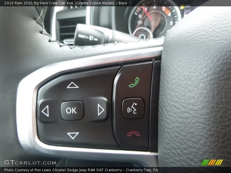 Granite Crystal Metallic / Black 2019 Ram 1500 Big Horn Crew Cab 4x4