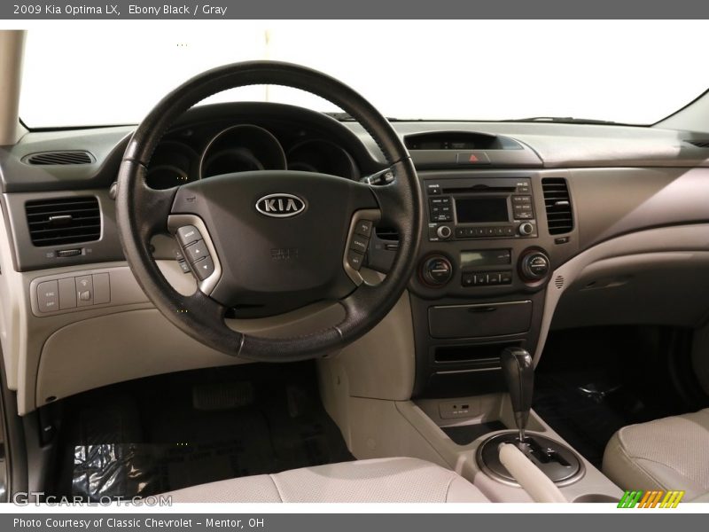 Ebony Black / Gray 2009 Kia Optima LX