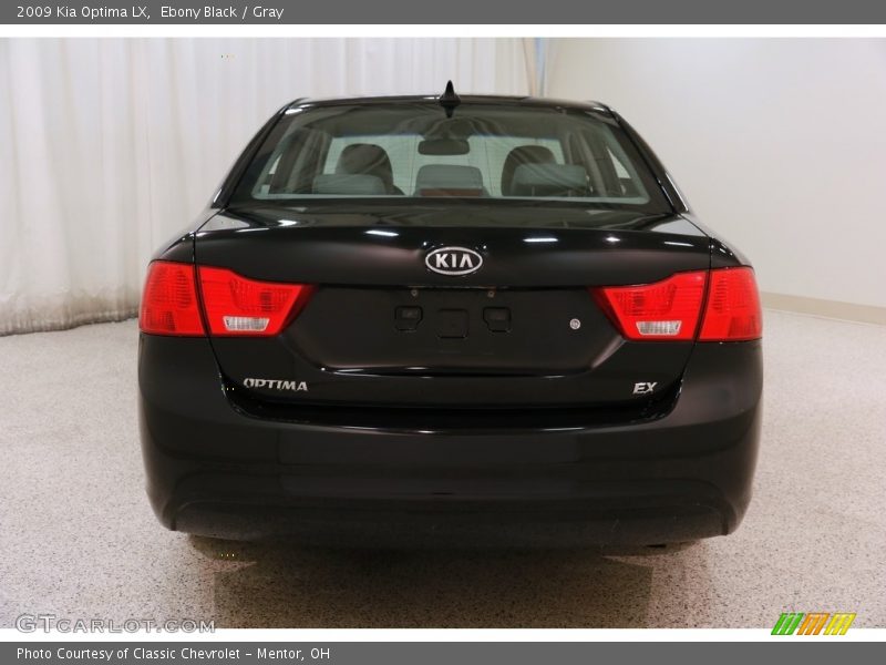 Ebony Black / Gray 2009 Kia Optima LX