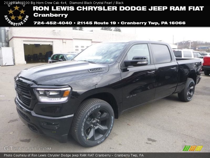 Diamond Black Crystal Pearl / Black 2019 Ram 1500 Big Horn Crew Cab 4x4