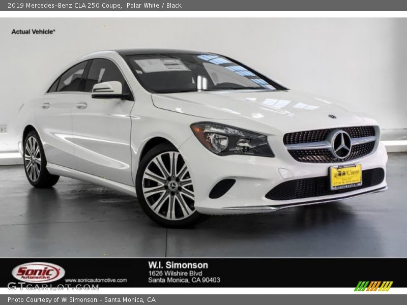Polar White / Black 2019 Mercedes-Benz CLA 250 Coupe