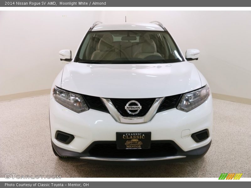 Moonlight White / Almond 2014 Nissan Rogue SV AWD