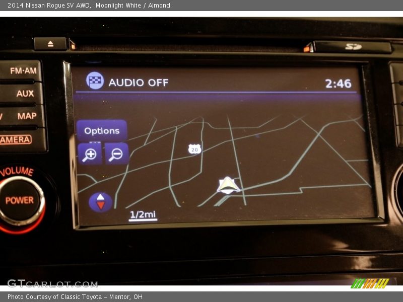 Moonlight White / Almond 2014 Nissan Rogue SV AWD