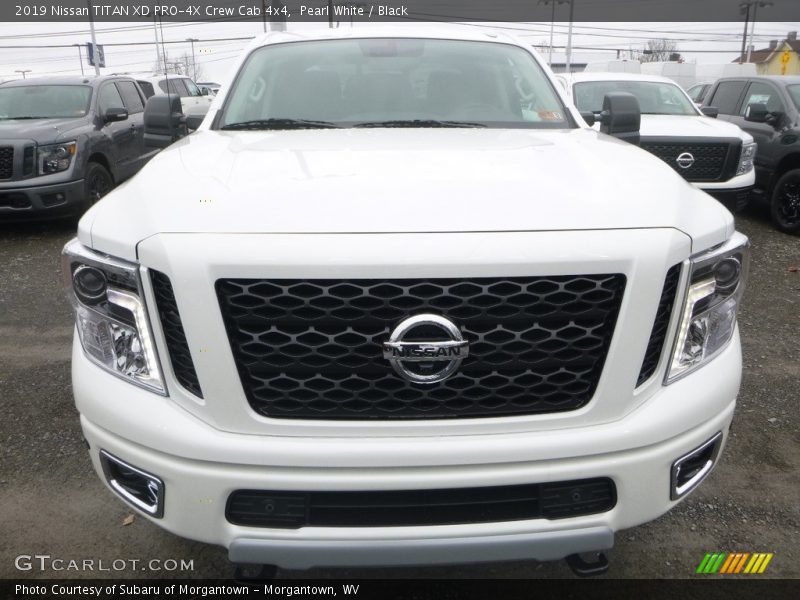 Pearl White / Black 2019 Nissan TITAN XD PRO-4X Crew Cab 4x4