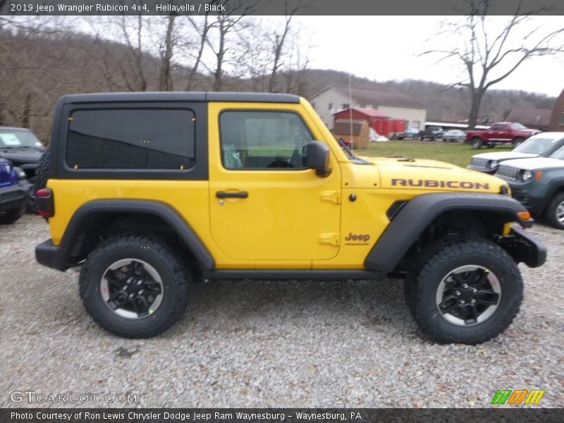 Hellayella / Black 2019 Jeep Wrangler Rubicon 4x4