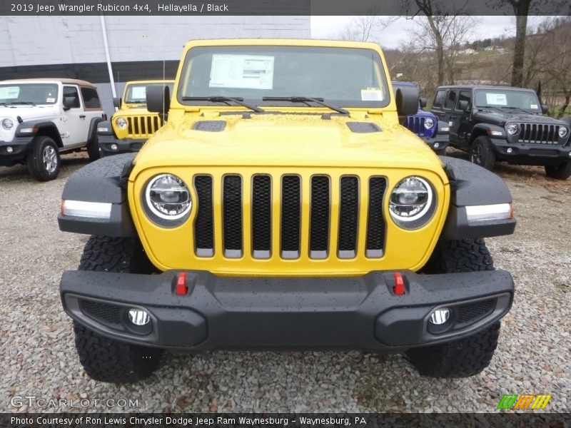 Hellayella / Black 2019 Jeep Wrangler Rubicon 4x4