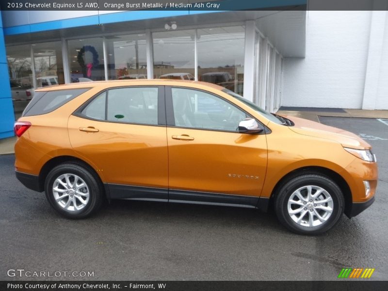 Orange Burst Metallic / Medium Ash Gray 2019 Chevrolet Equinox LS AWD