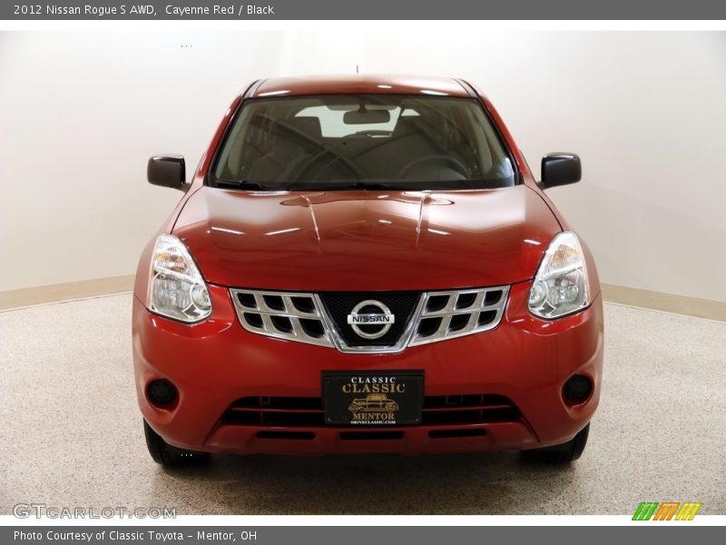 Cayenne Red / Black 2012 Nissan Rogue S AWD