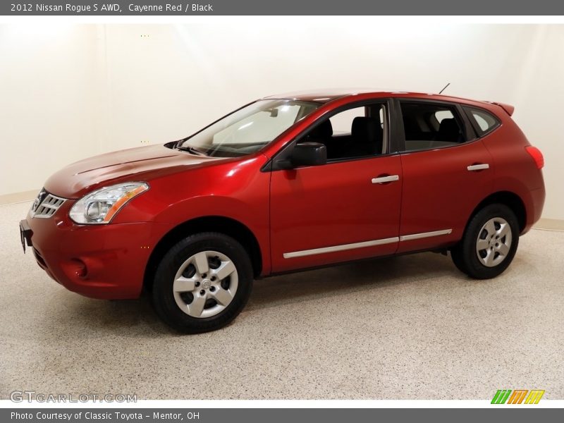 Cayenne Red / Black 2012 Nissan Rogue S AWD