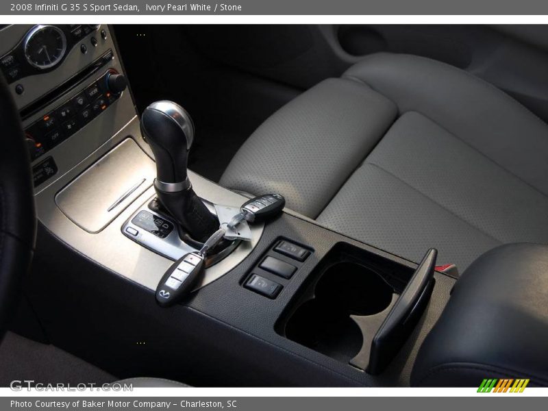 Ivory Pearl White / Stone 2008 Infiniti G 35 S Sport Sedan