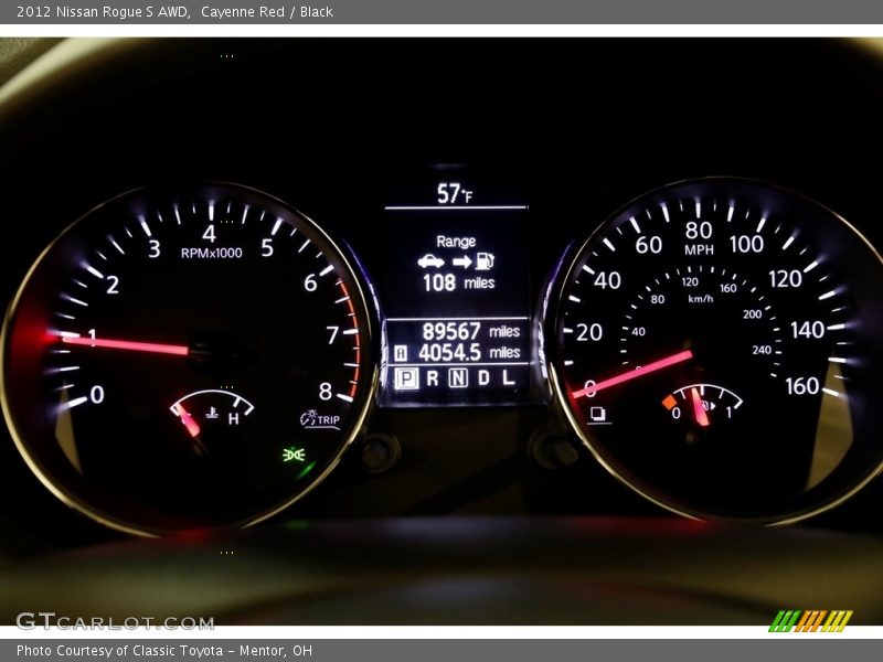 Cayenne Red / Black 2012 Nissan Rogue S AWD