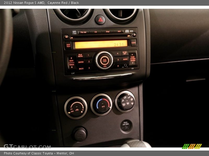Cayenne Red / Black 2012 Nissan Rogue S AWD