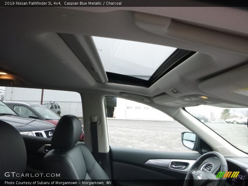 Caspian Blue Metallic / Charcoal 2019 Nissan Pathfinder SL 4x4