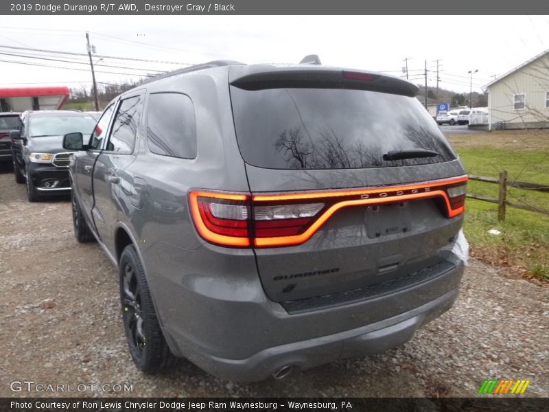 Destroyer Gray / Black 2019 Dodge Durango R/T AWD